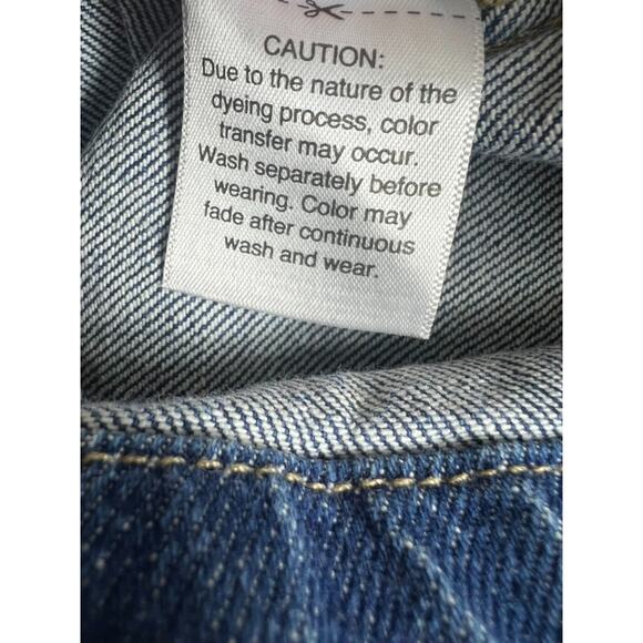 UNIVERSAL THREAD Jumpsuit Womens Size 6 Blue Denim Long Sleeve Pockets Collared - Picture 16 of 16